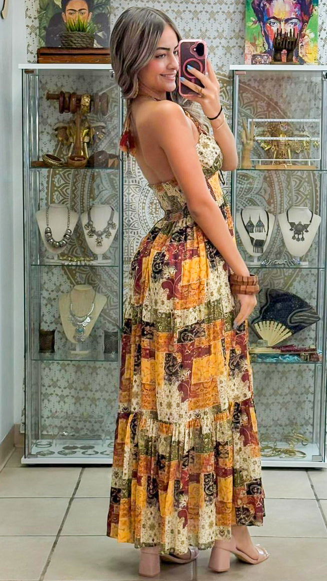 Eloise Dress- Patchwork