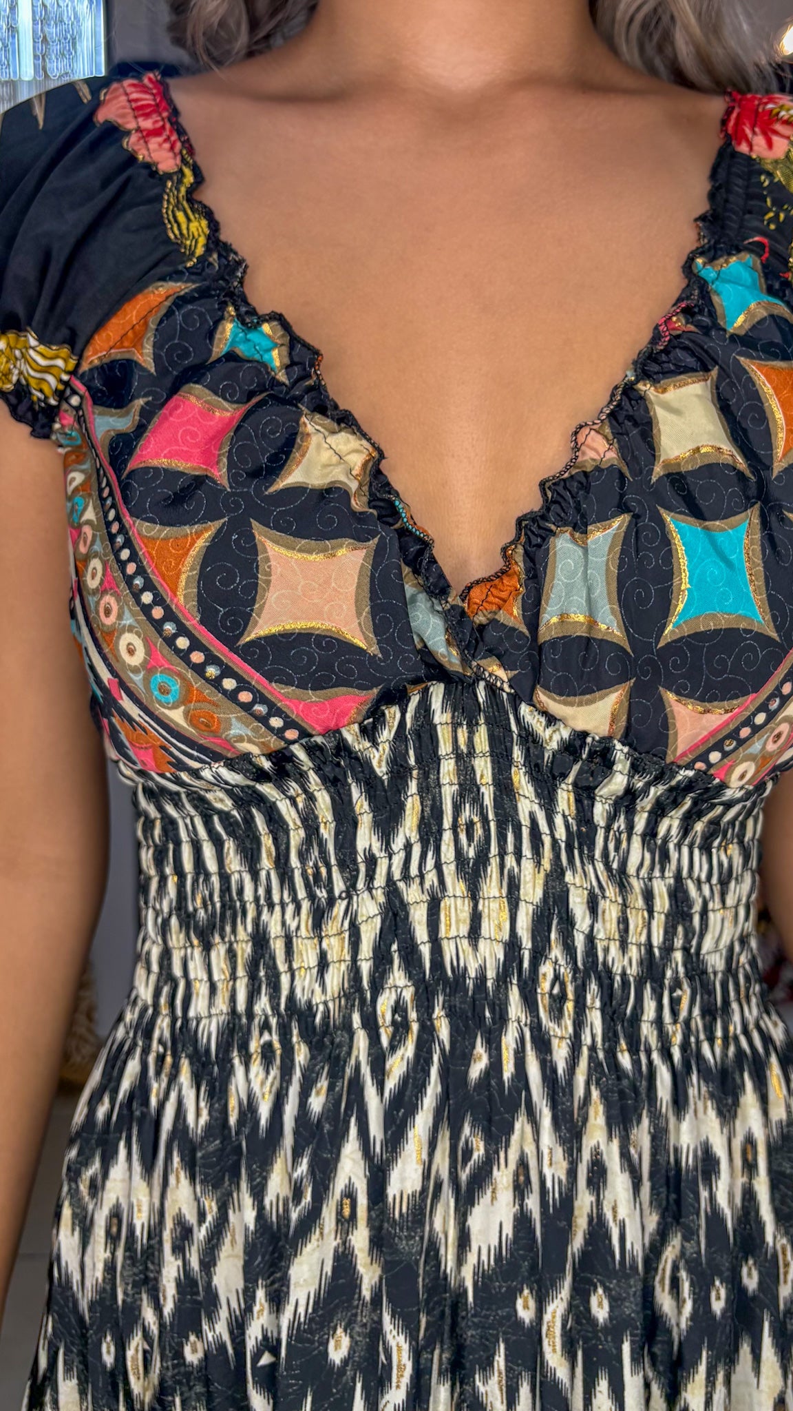 Peasant Patchwork Dress