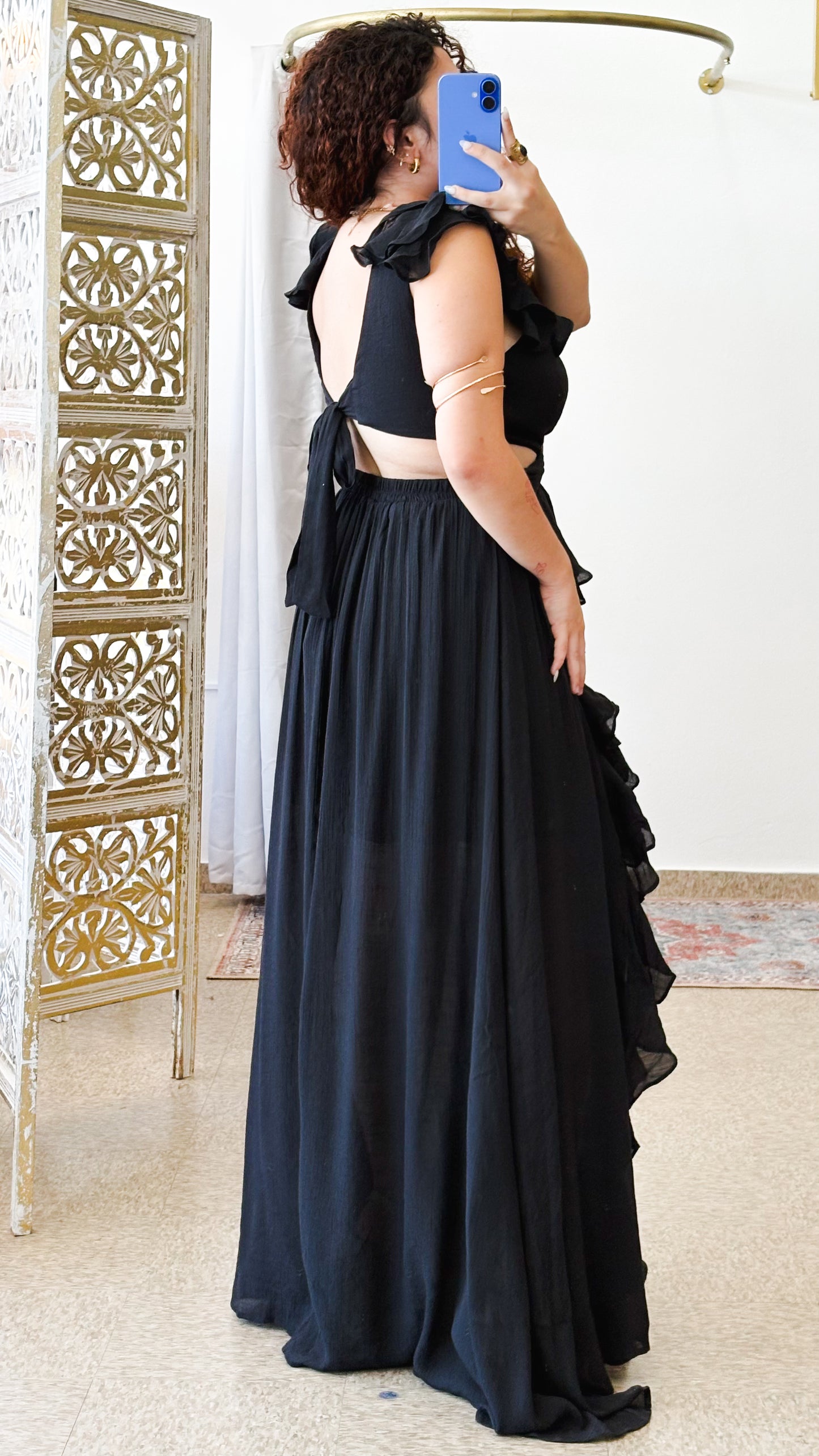 Falifa Maxi Dress-Black