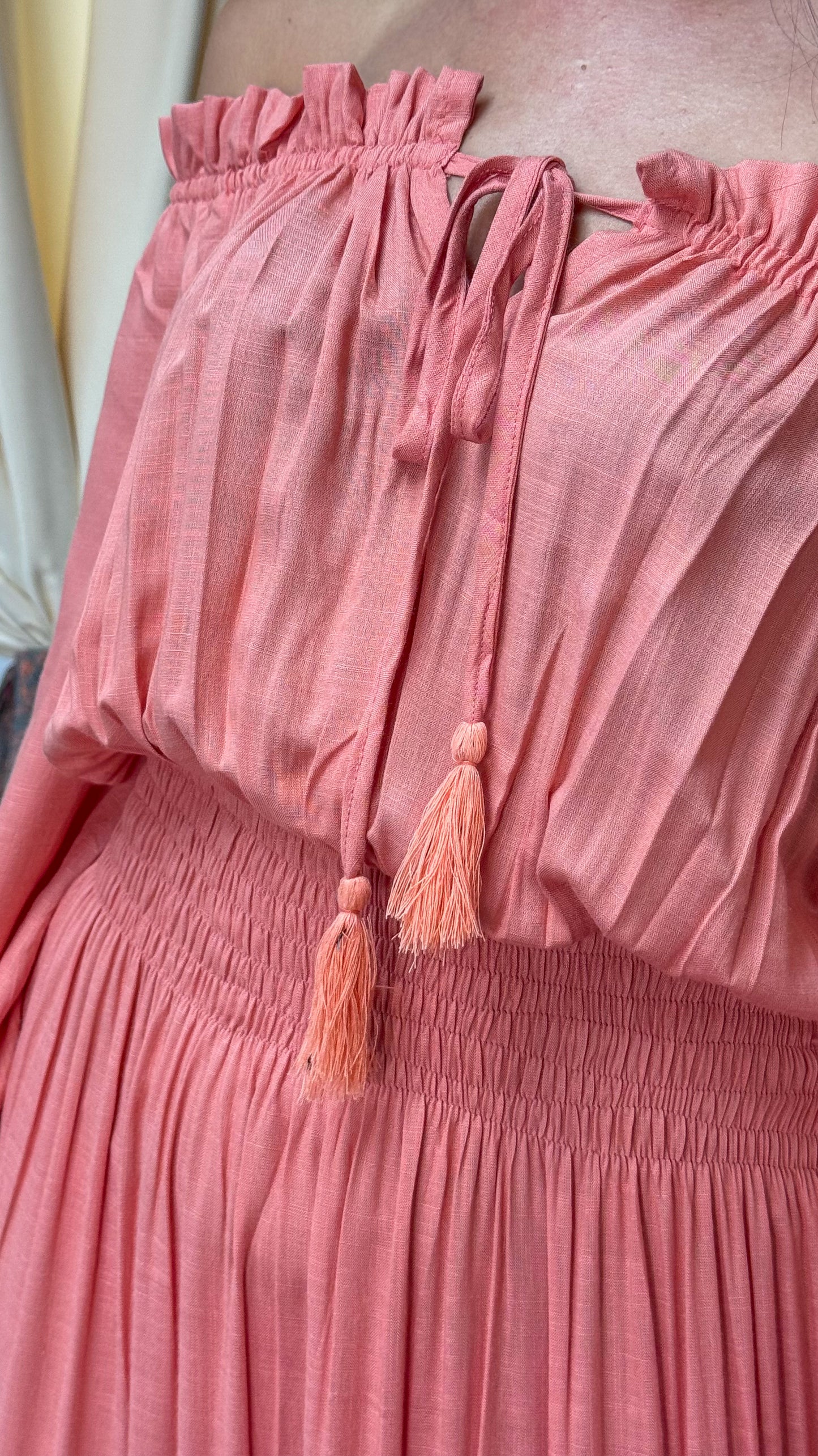 Daeva Maxi Dress-Coral