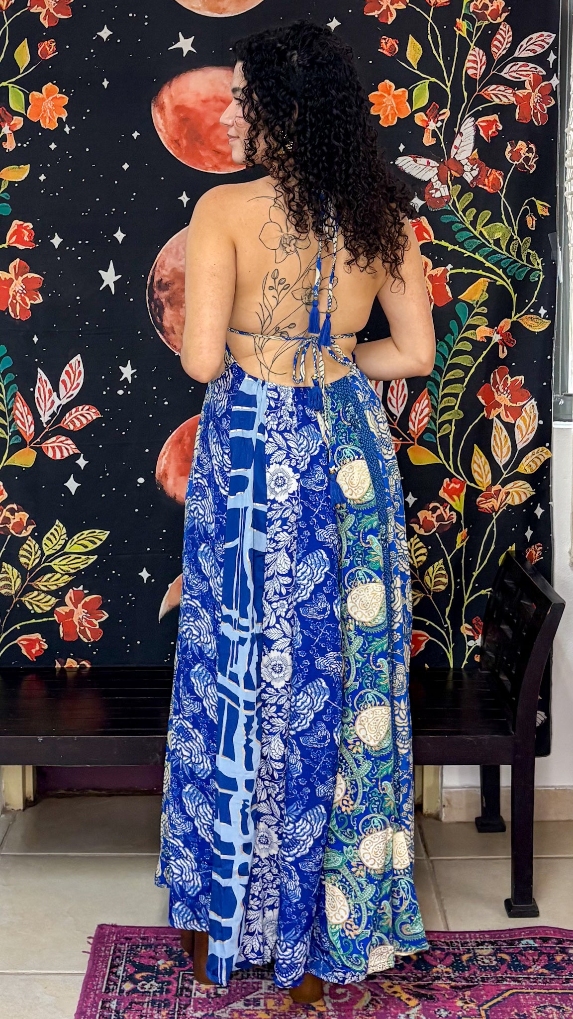 Boho Back Patchwork Dress