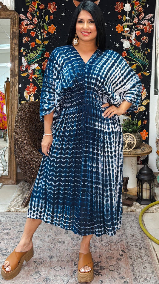 Vellamar Kaftan Midi Dress