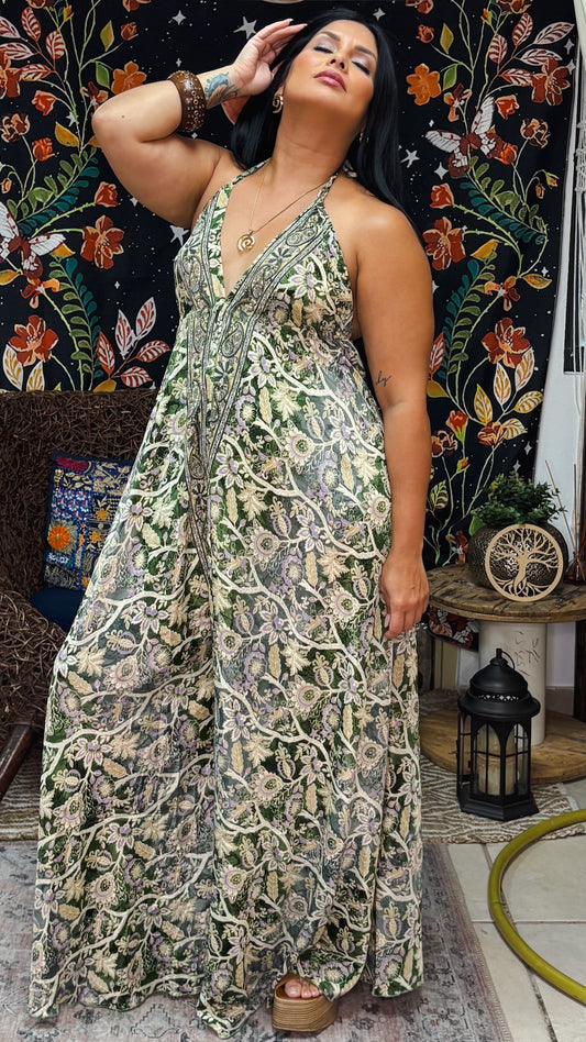 Boheme Whisper Jumpsuit-Green