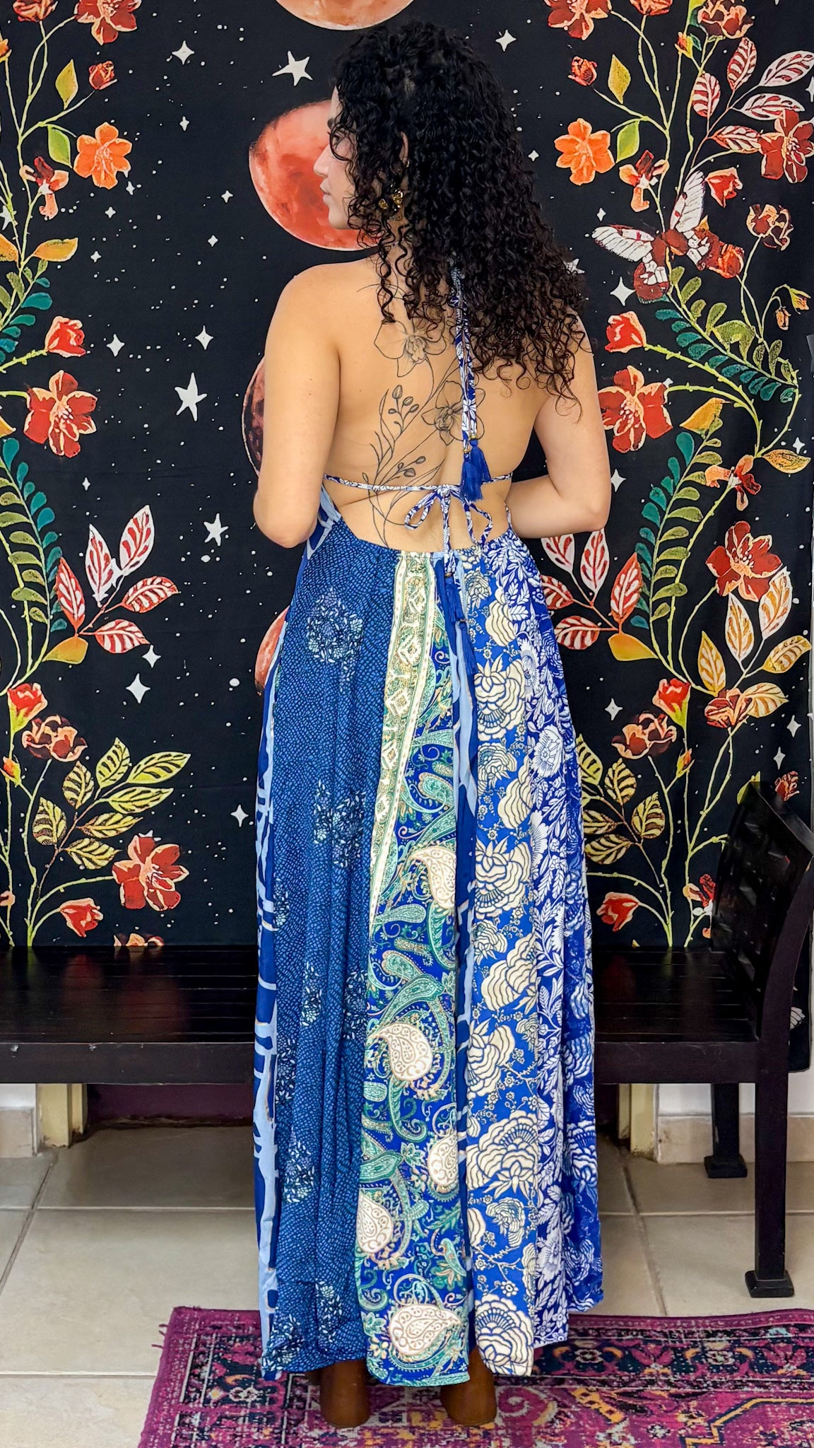 Boho Back Patchwork Dress
