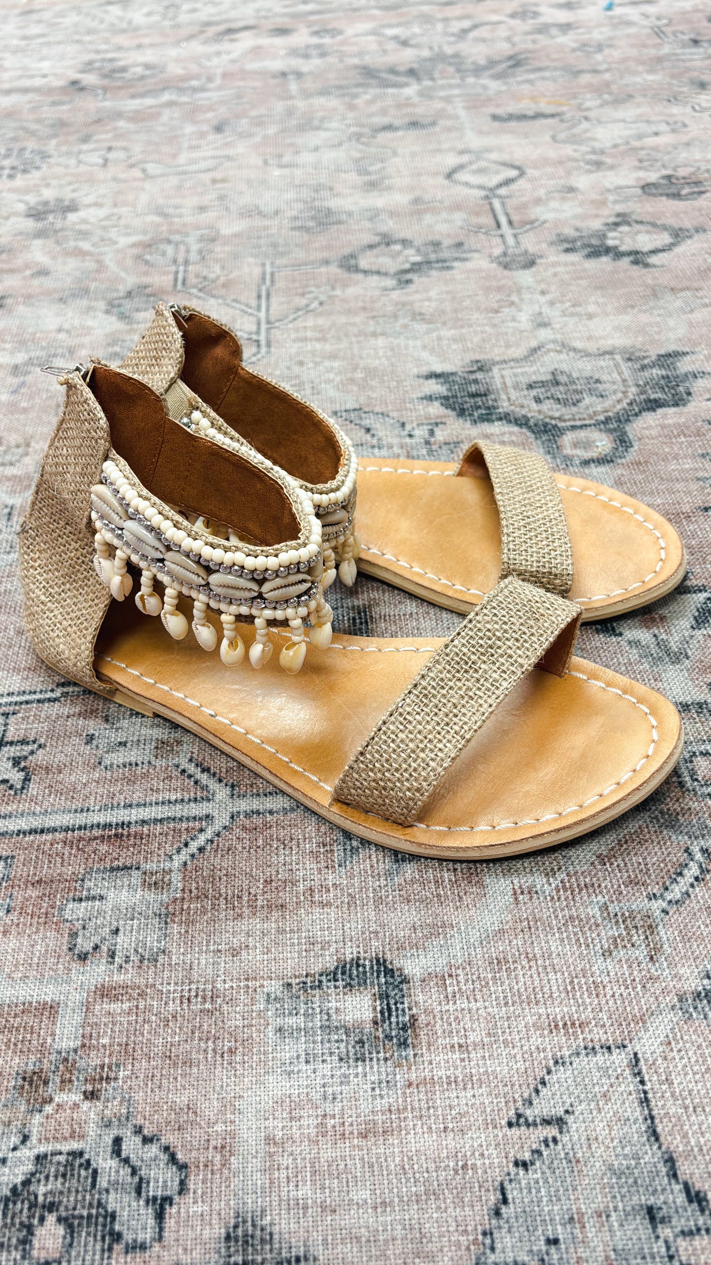 Cowrie Ankle Sandal