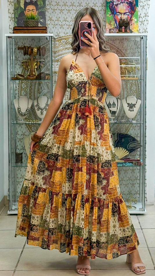 Eloise Dress- Patchwork