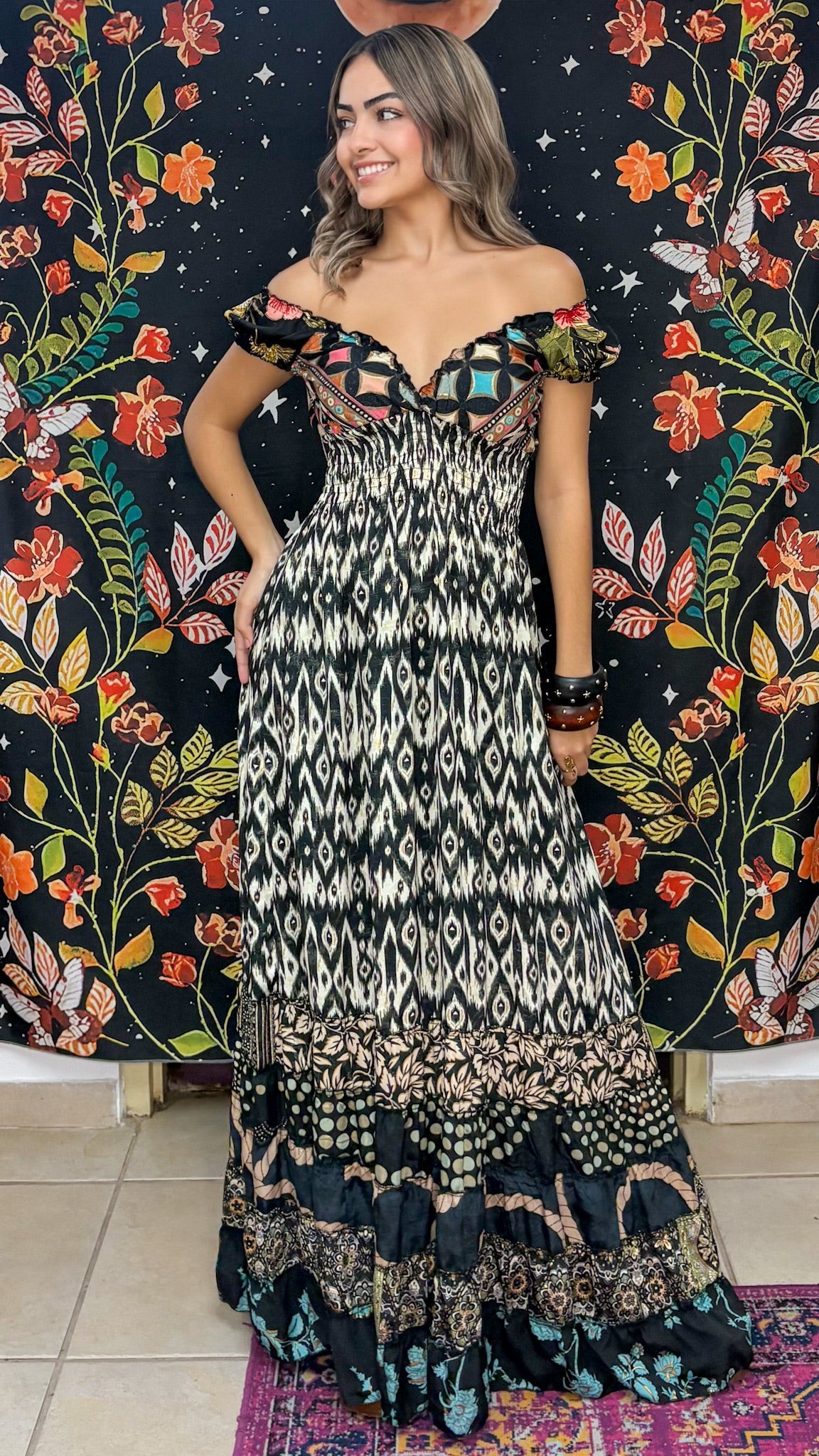 Peasant Patchwork Dress
