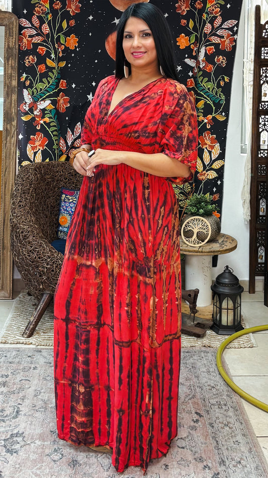Amari Maxi Dress-Red