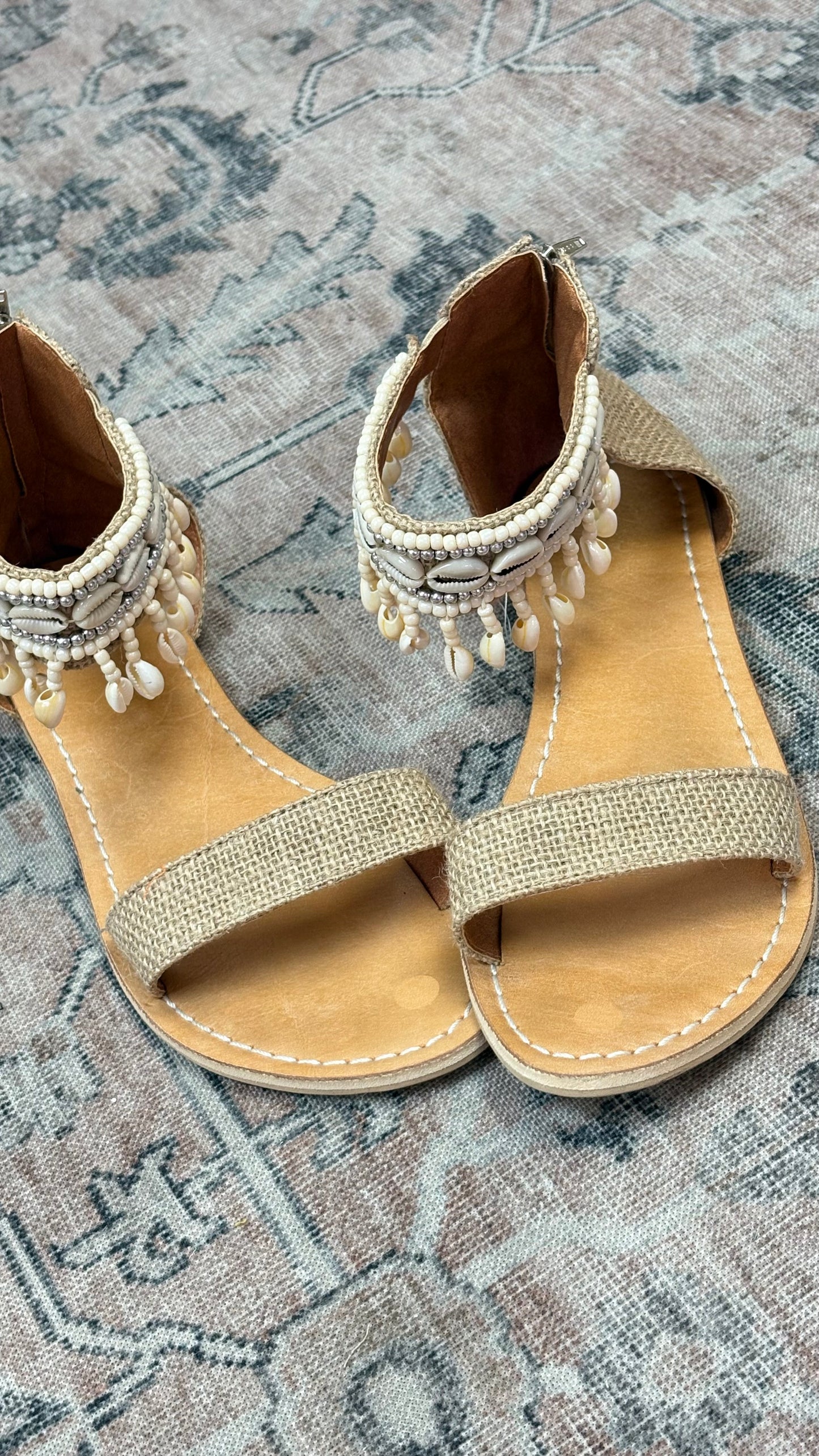 Cowrie Ankle Sandal