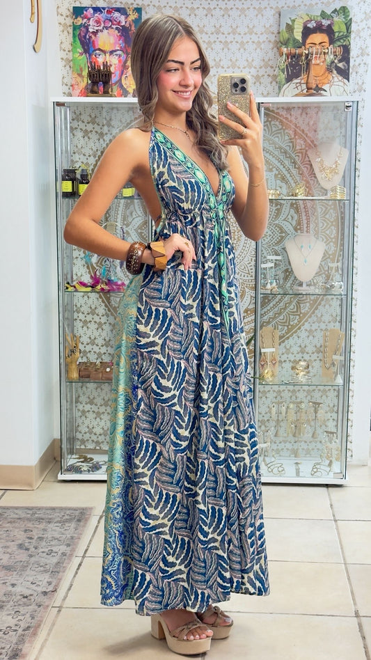 Boho Back Patchwork Dress