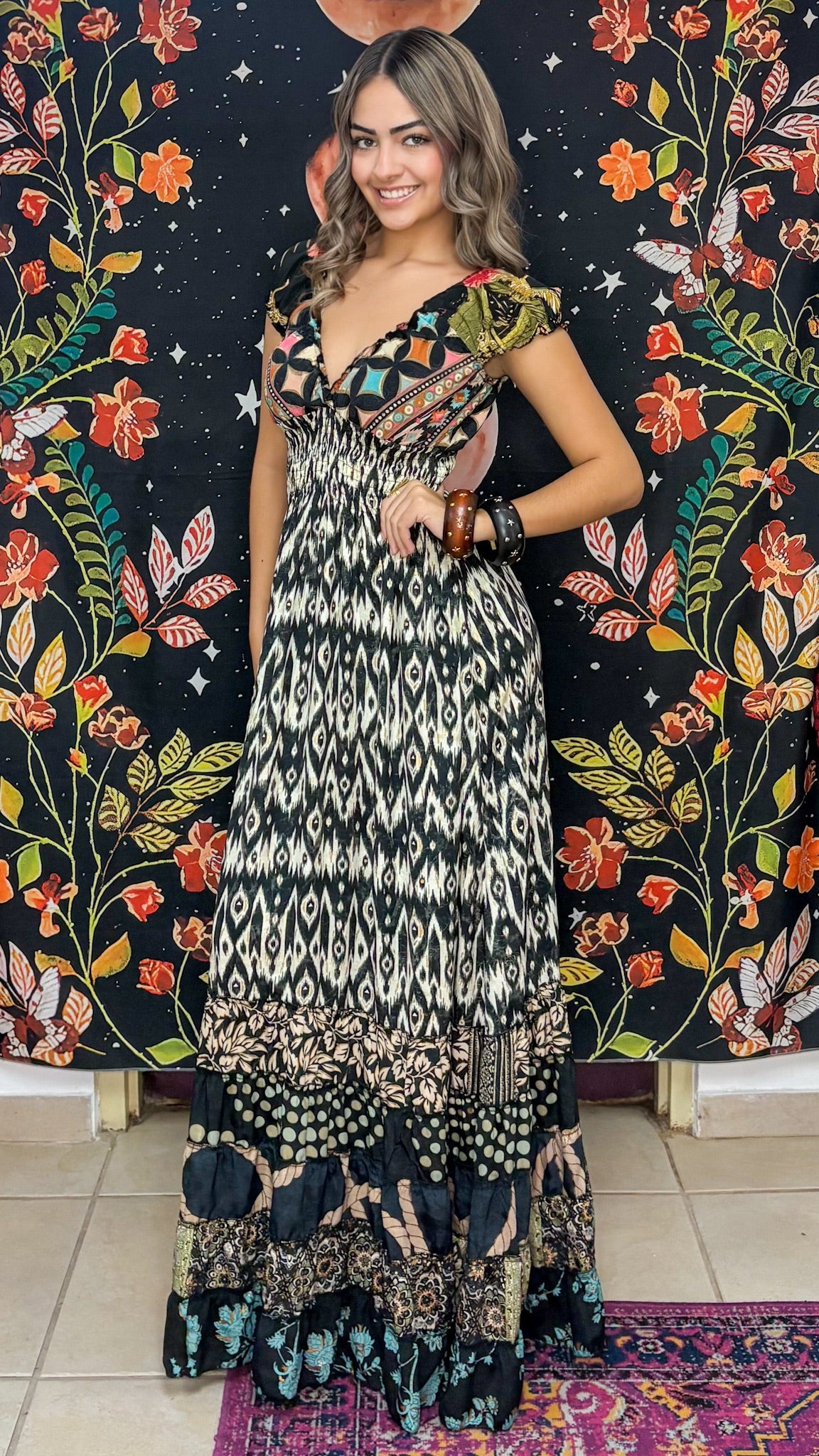 Peasant Patchwork Dress