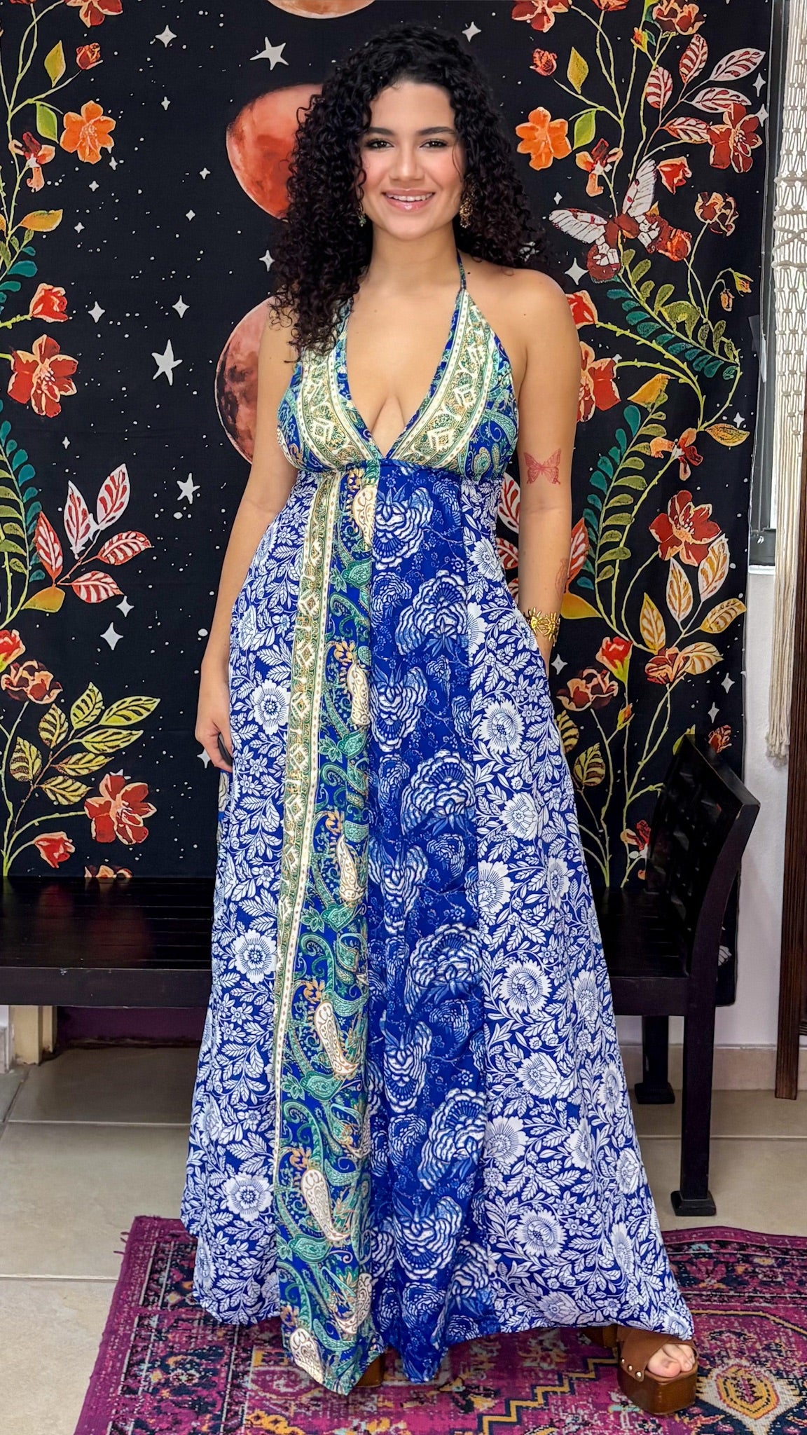 Boho Back Patchwork Dress