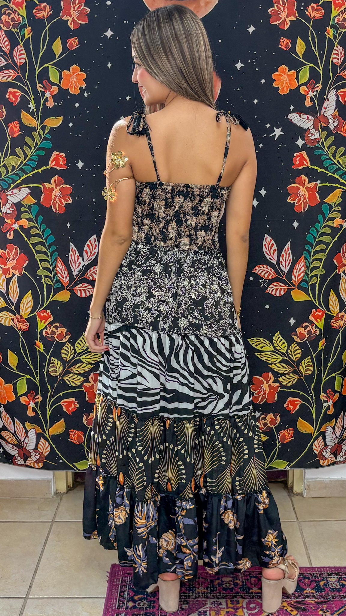 Bella Patchwork Maxi Dress