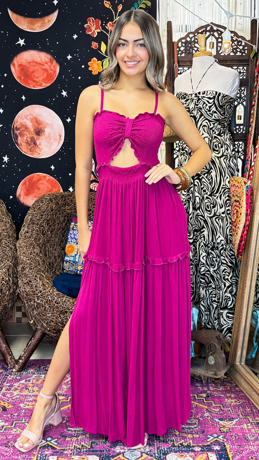 Taro Maxi Dress-Pink