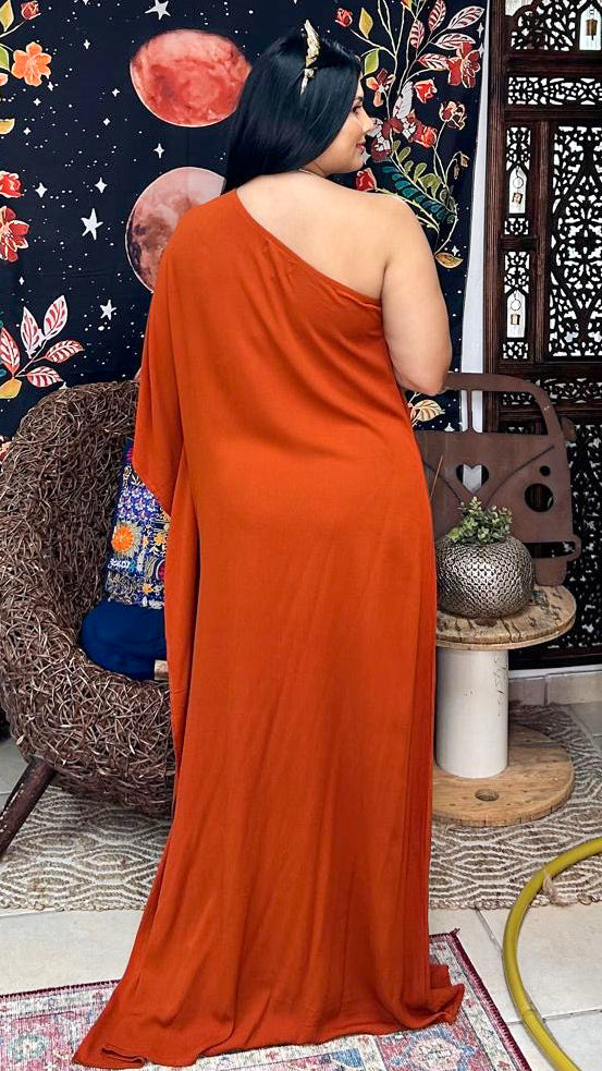 Erika Maxi Dress-Terracota