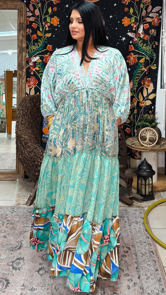 Nelly Patchwork Maxi Dress