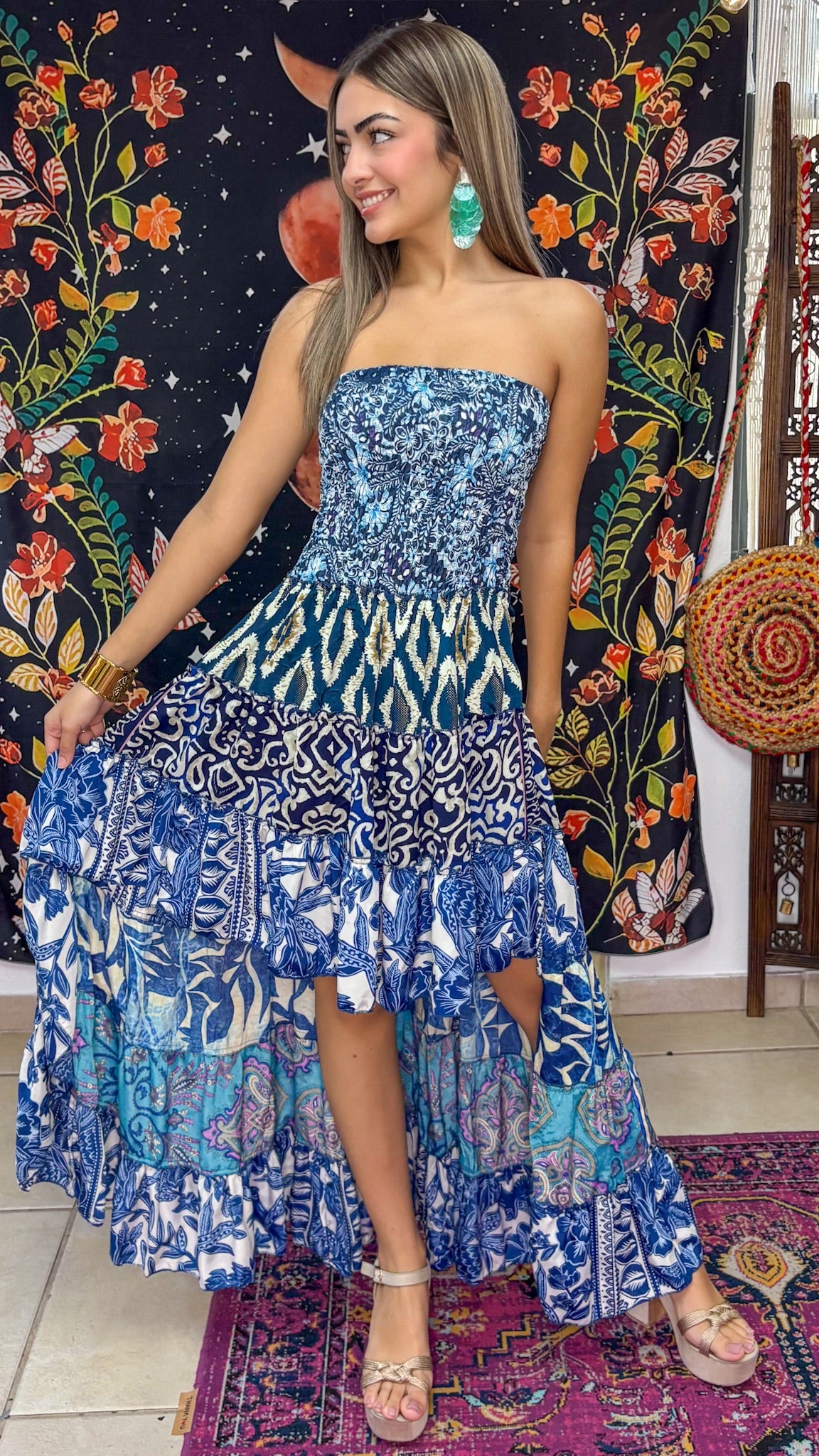Akila Patchwork Dress