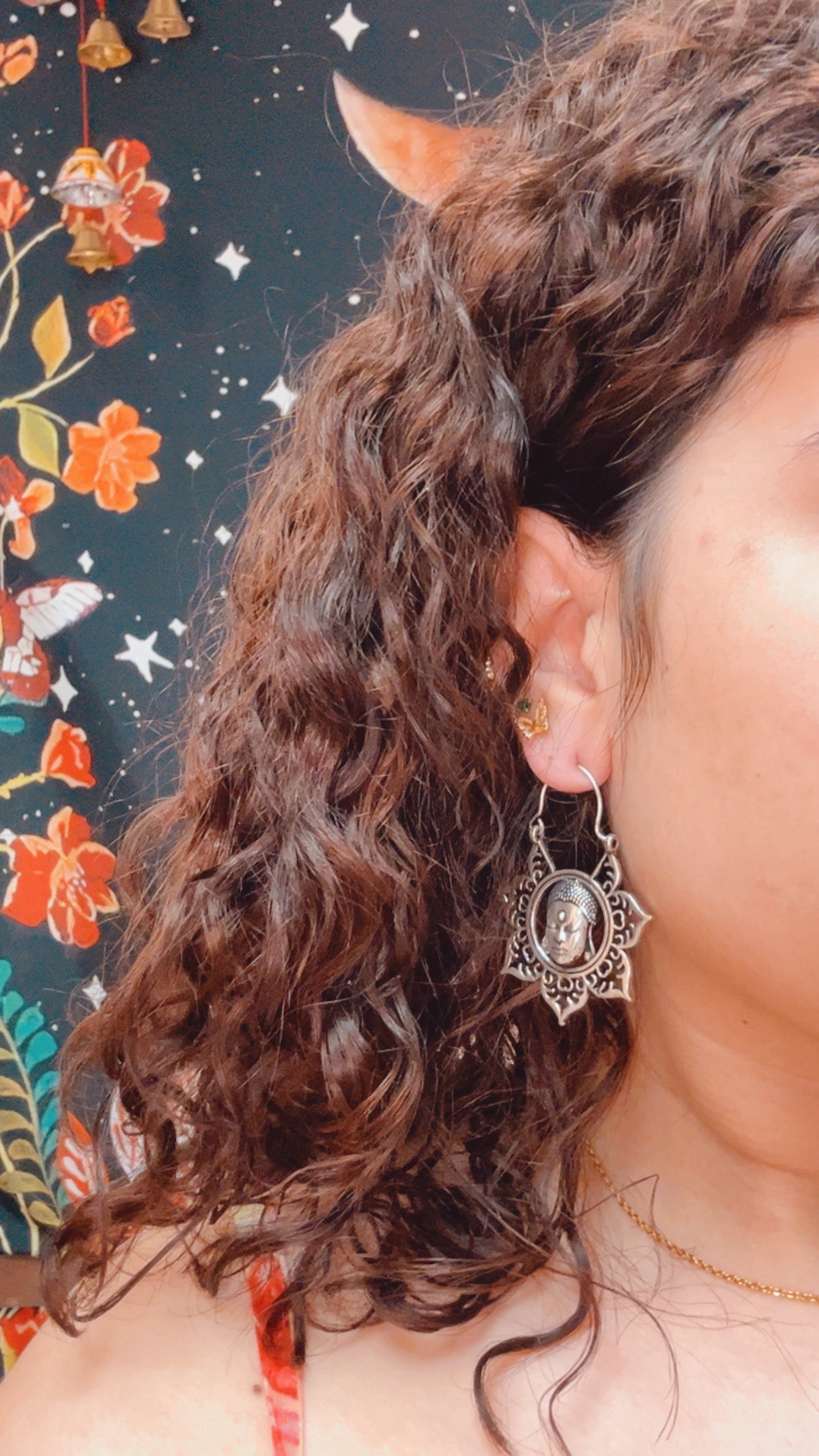 Buda Brass Earrings