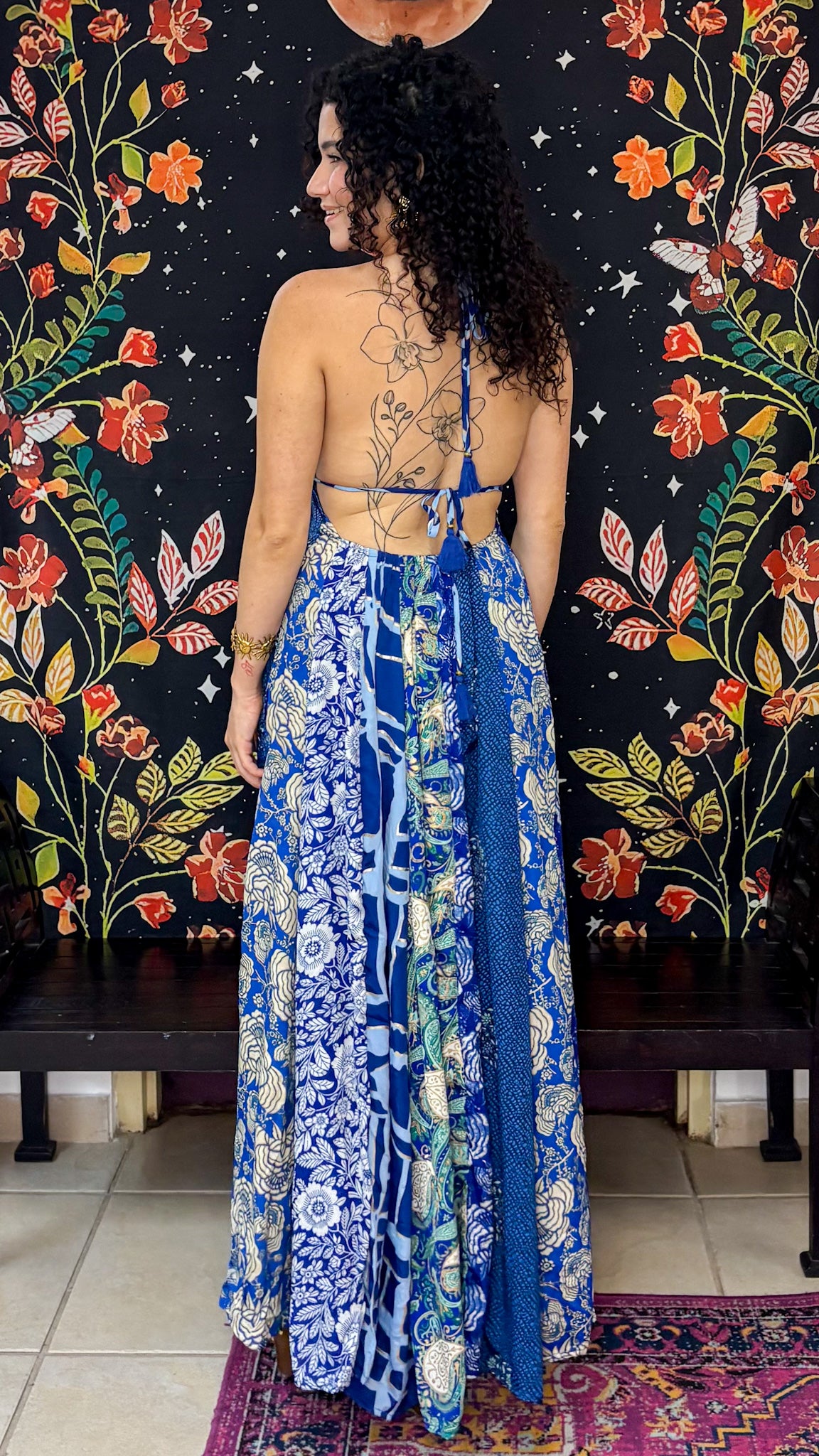 Boho Back Patchwork Dress