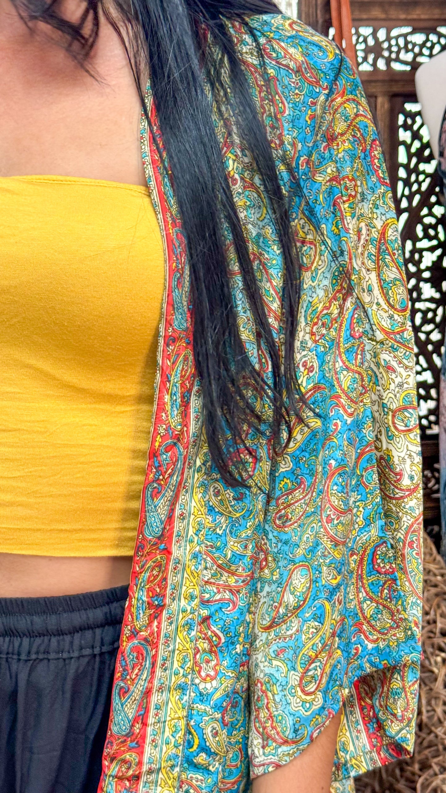 Boho Short Kimono