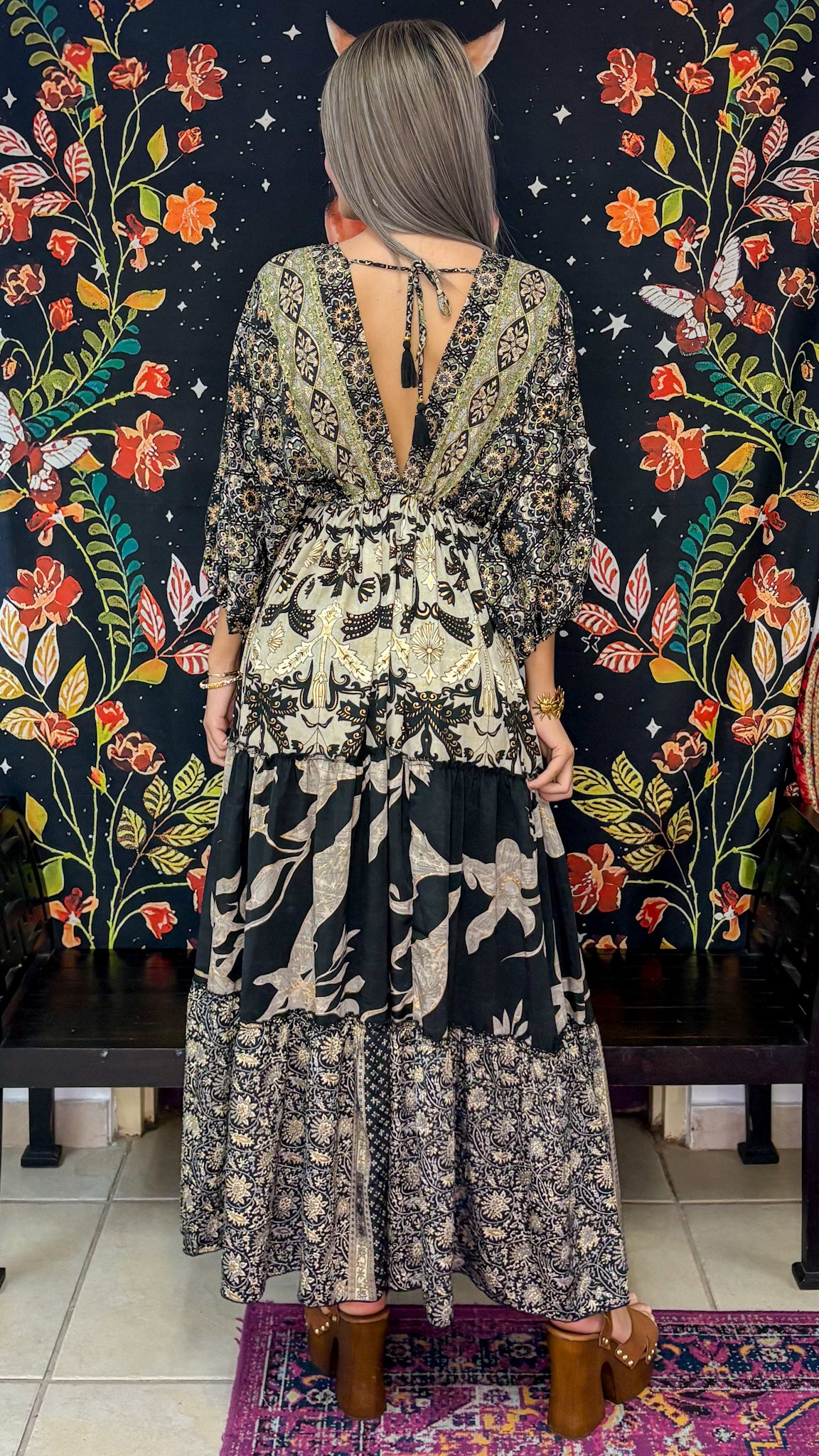 Nelly Patchwork Maxi Dress