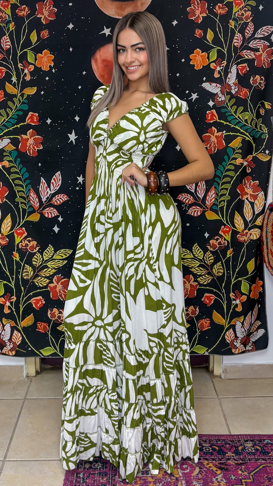 Peasant Maxi Dress