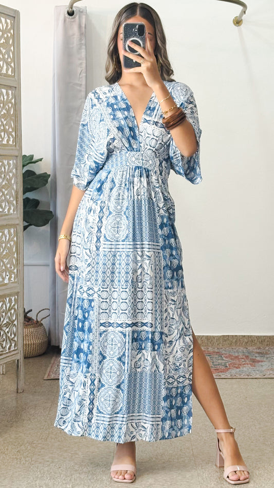Amapola Dress-Blue