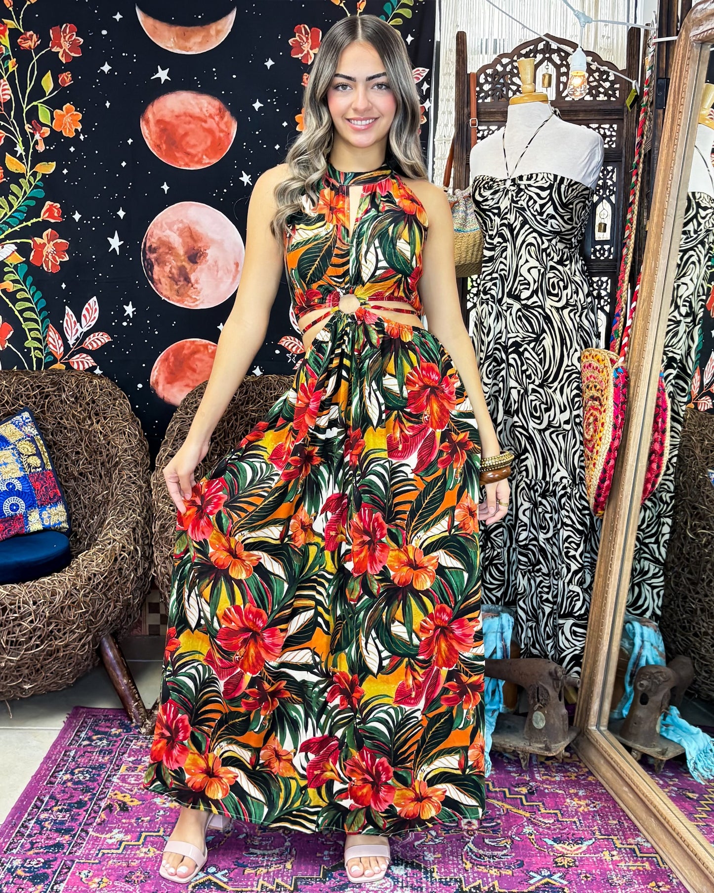 Norella Dress-Tropical