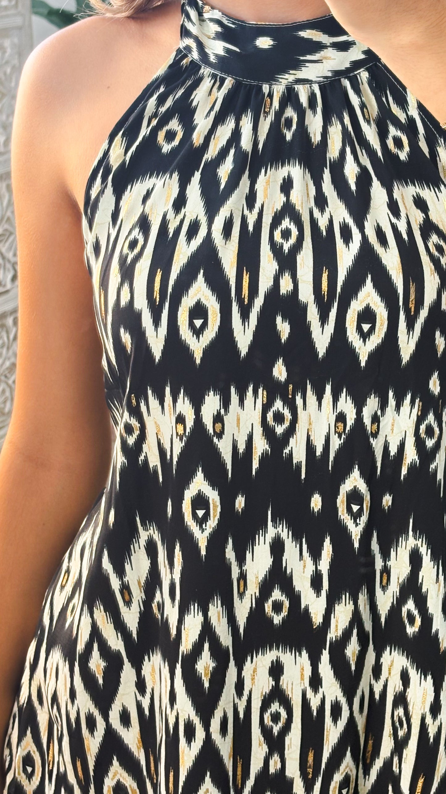Nina Short Dress-Black
