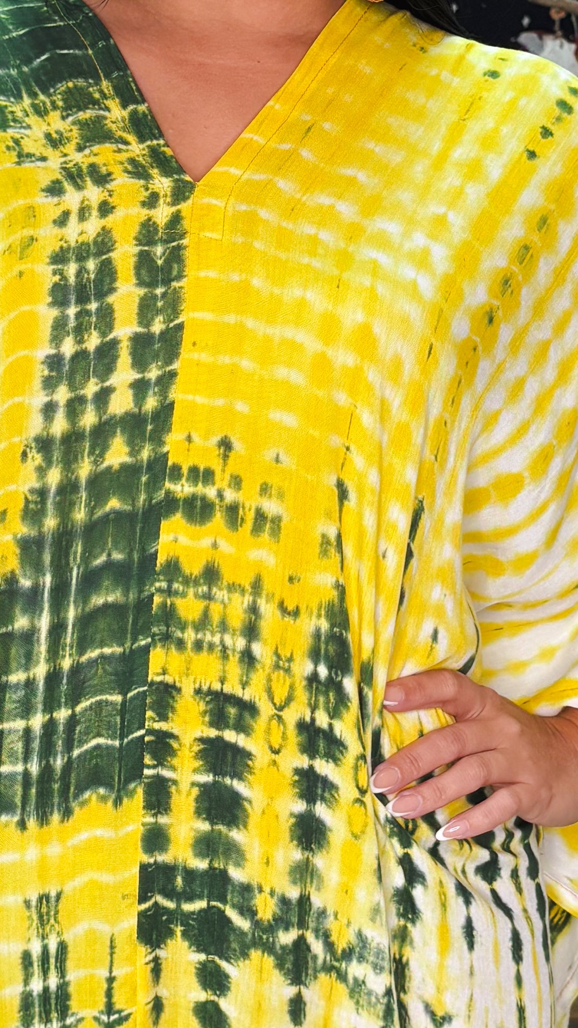 Soraia Kaftan Dress-Yellow