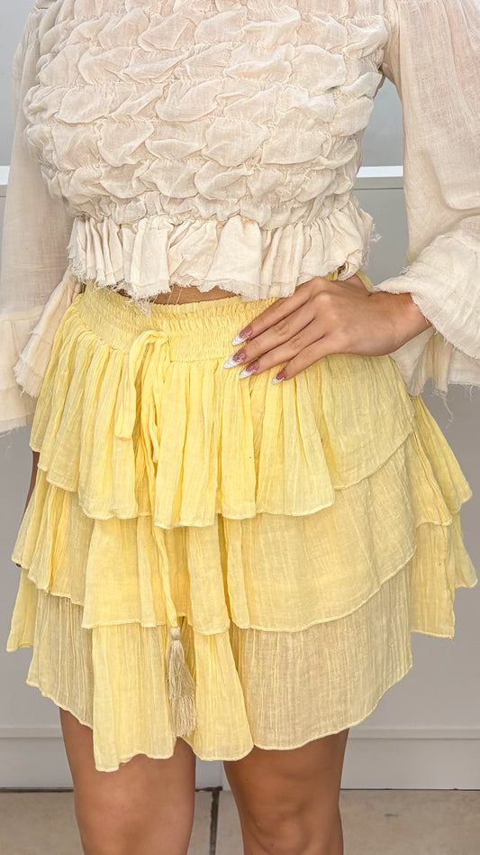 Julia Skirt- Light Yellow