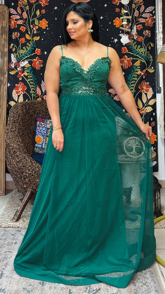 Felissa Maxi Dress- Green