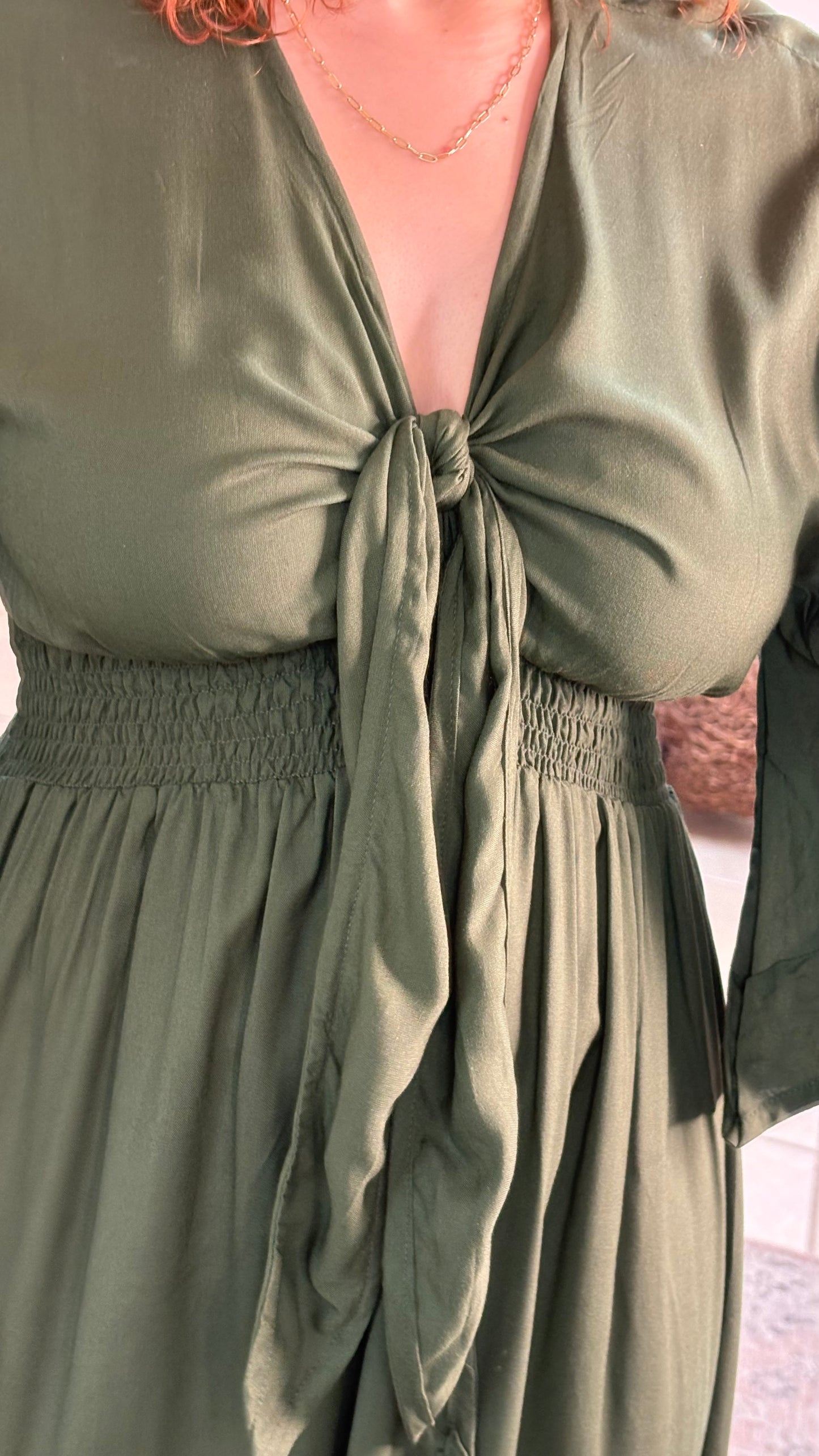 Nomad Maxi  Dress-Olive