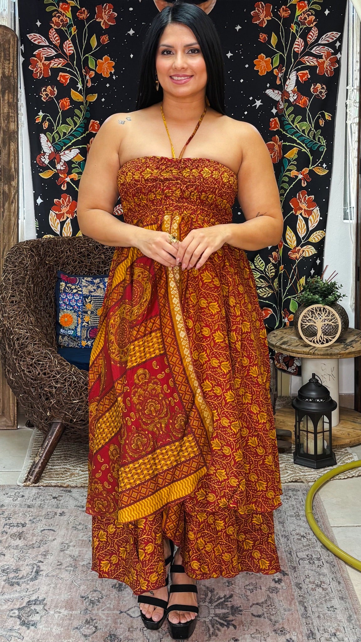 Kalinda Dress/Skirt-Burnt Orange