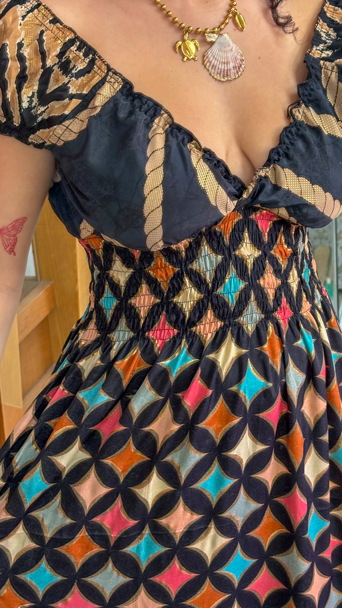 Peasant Patchwork Dress