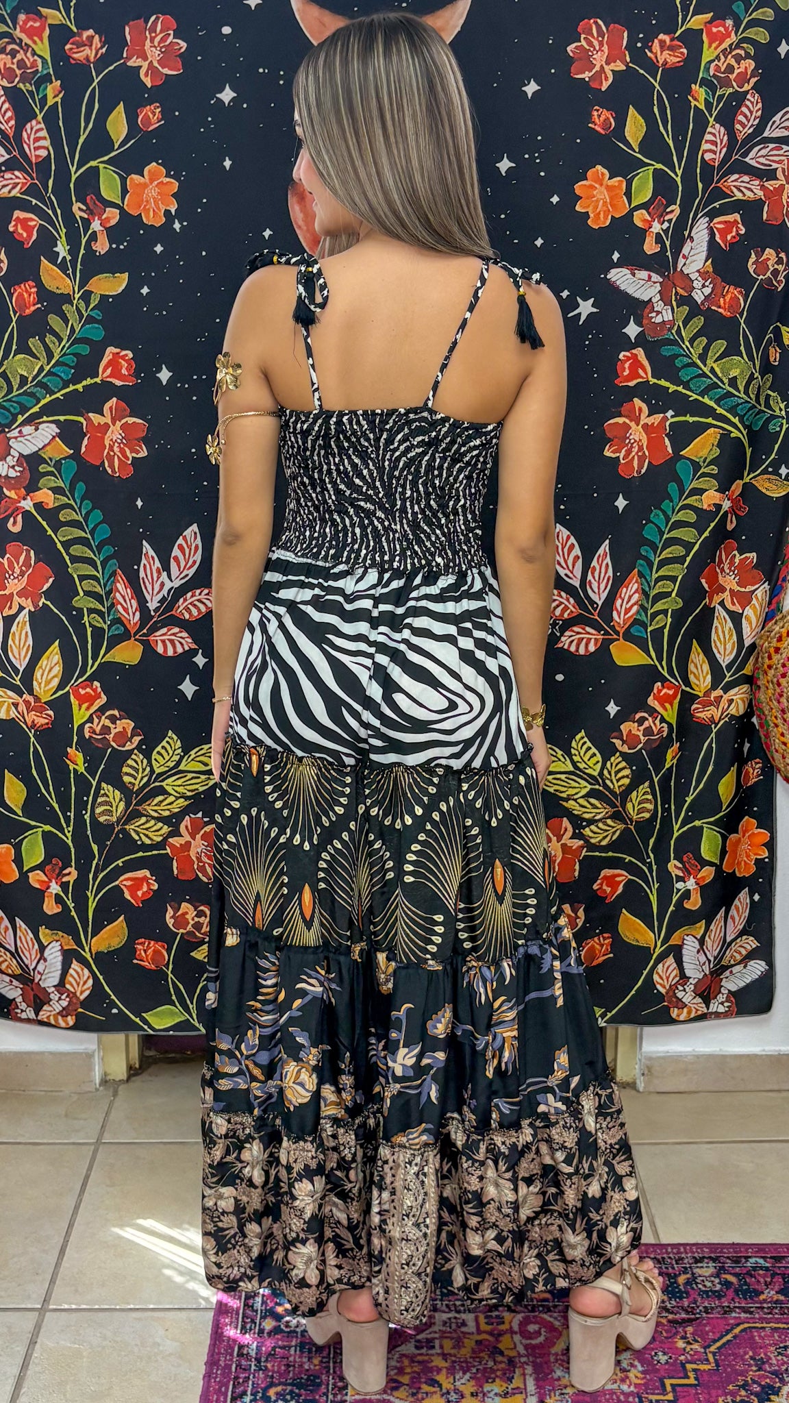 Bella Patchwork Maxi Dress