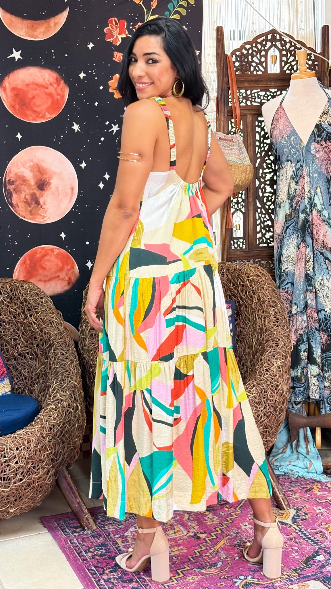 Cassia Maxi Dress-Multicolor