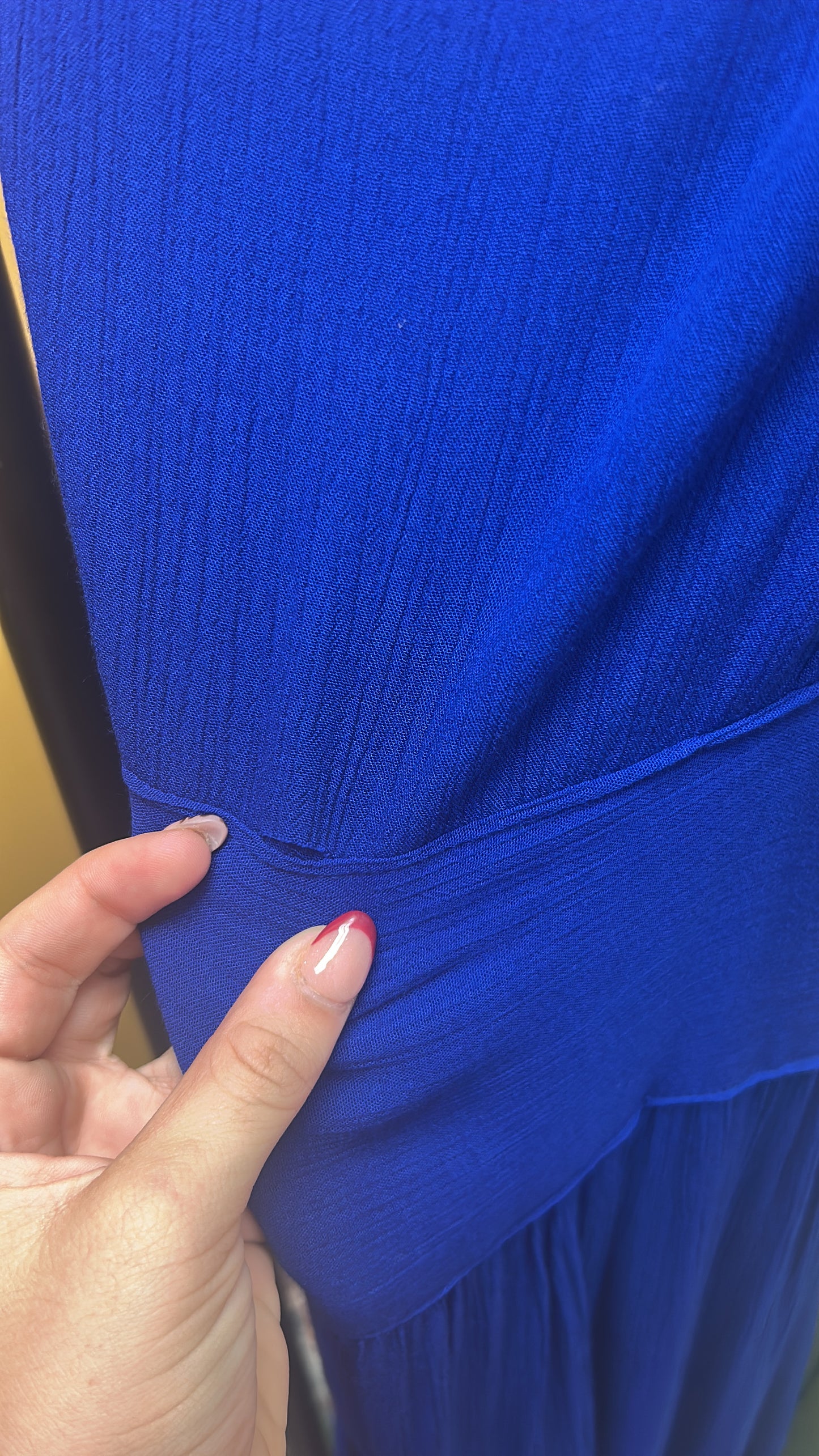 Damage Java Dress- Royal Blue