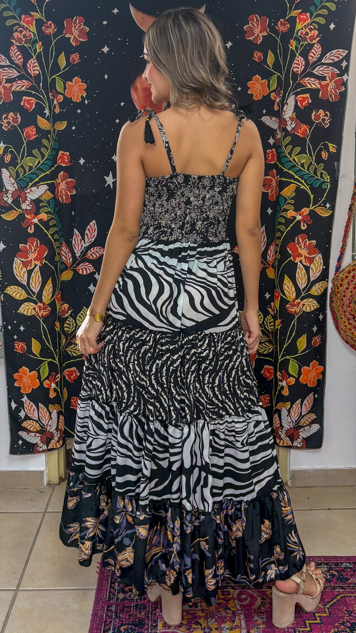 Bella Patchwork Maxi Dress