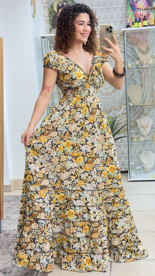 Peasant Viscose Dress