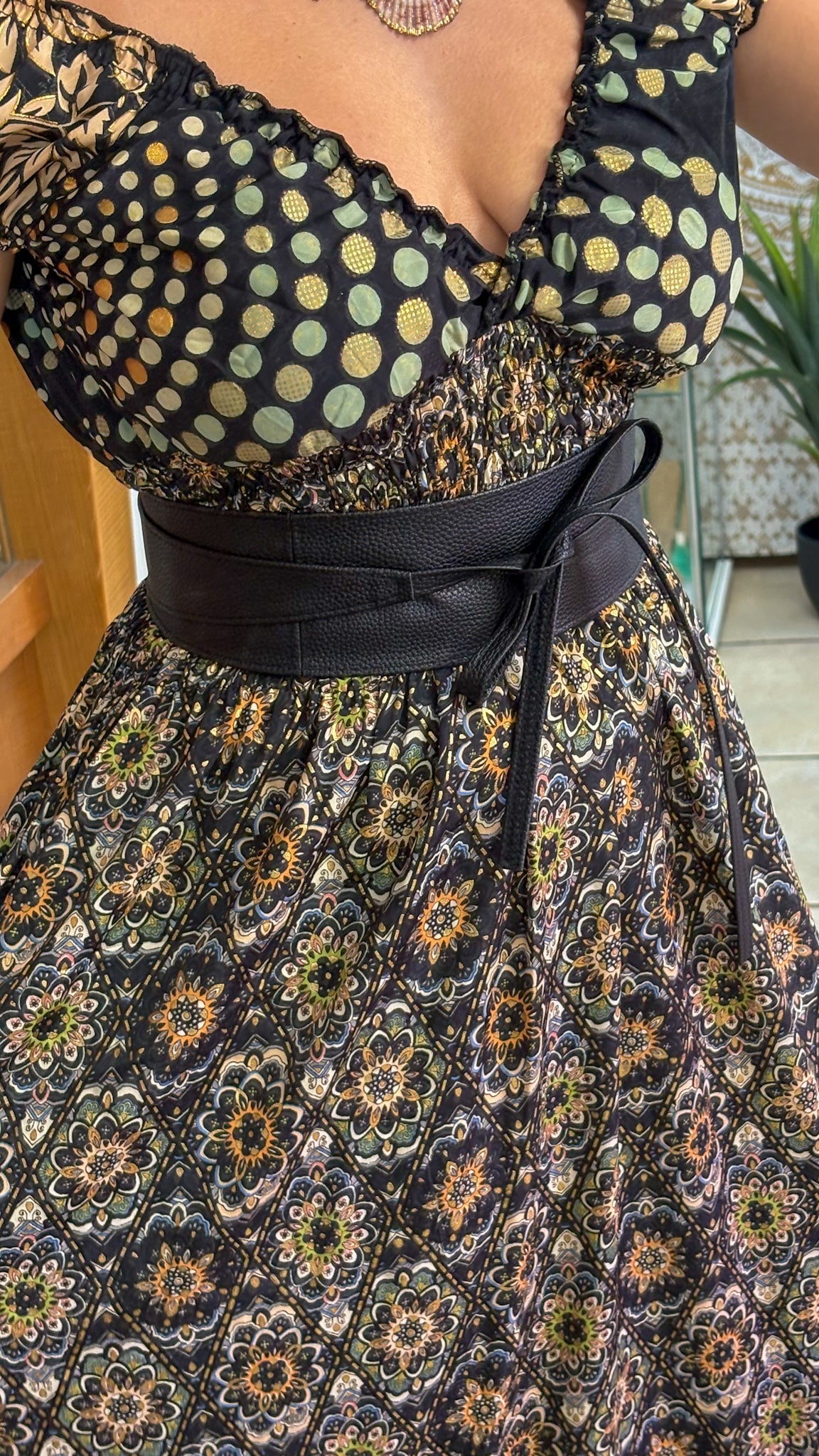 Peasant Patchwork Dress