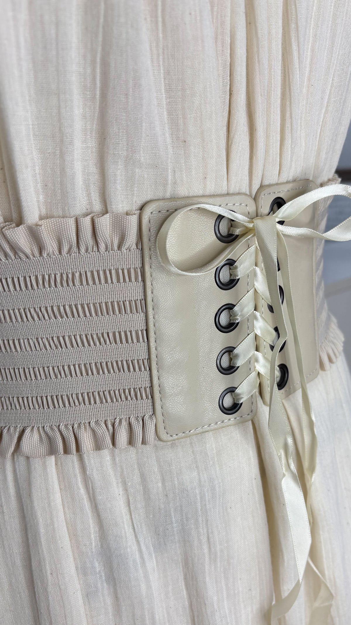 Morocco Lace-Up Elastic Corset Belt