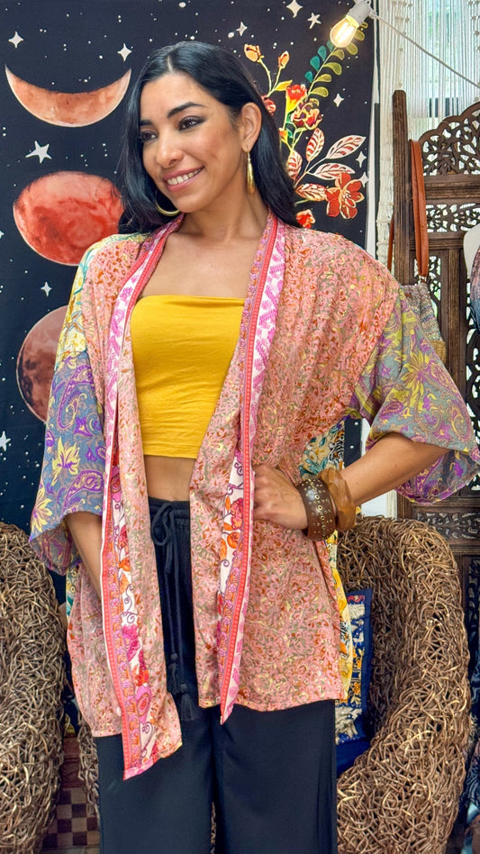 Boho Short Kimono