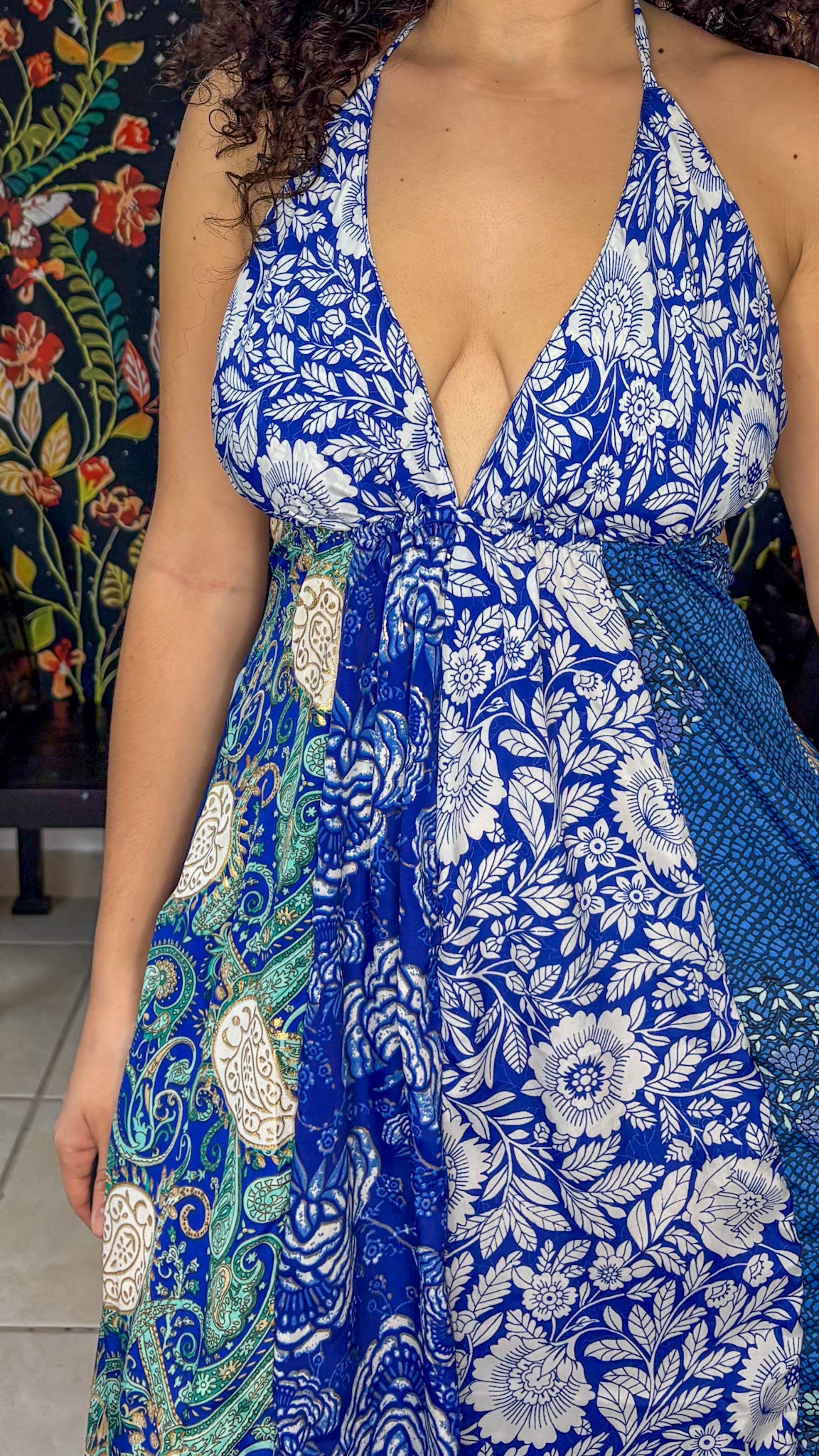 Boho Back Patchwork Dress