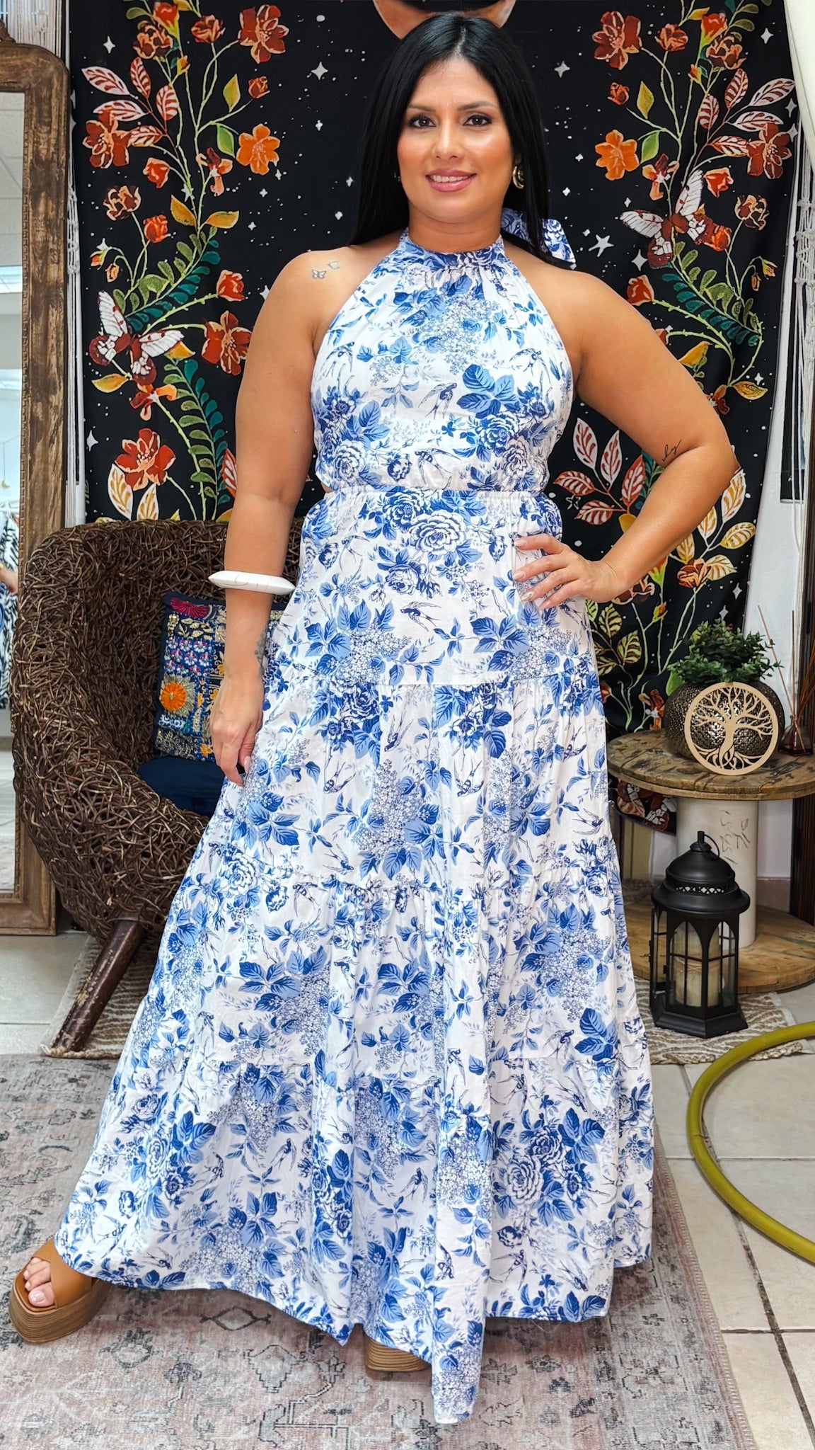 Blue Garden Dress