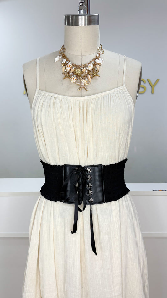 Morocco Lace-Up Elastic Corset Belt