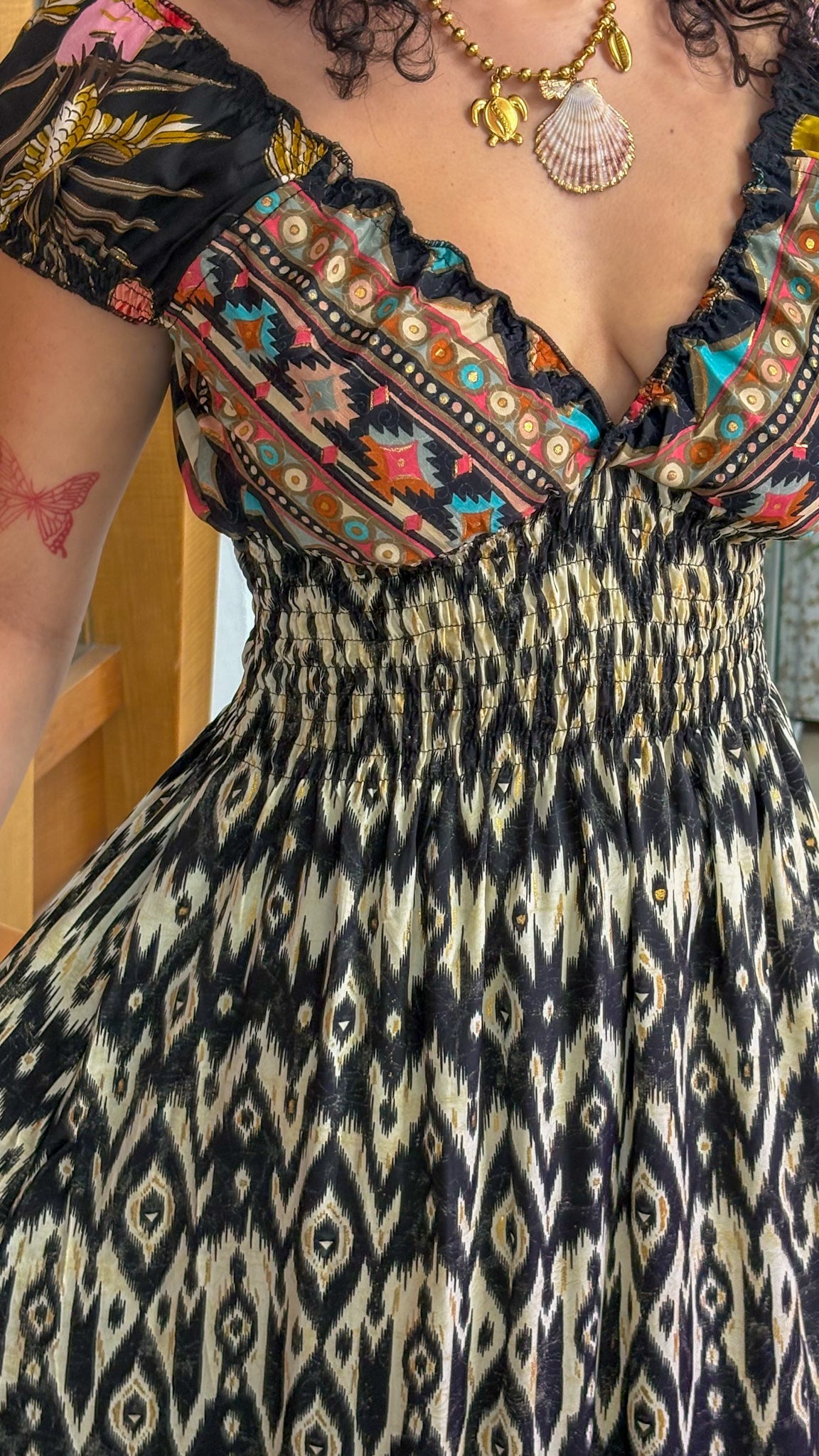 Peasant Patchwork Dress
