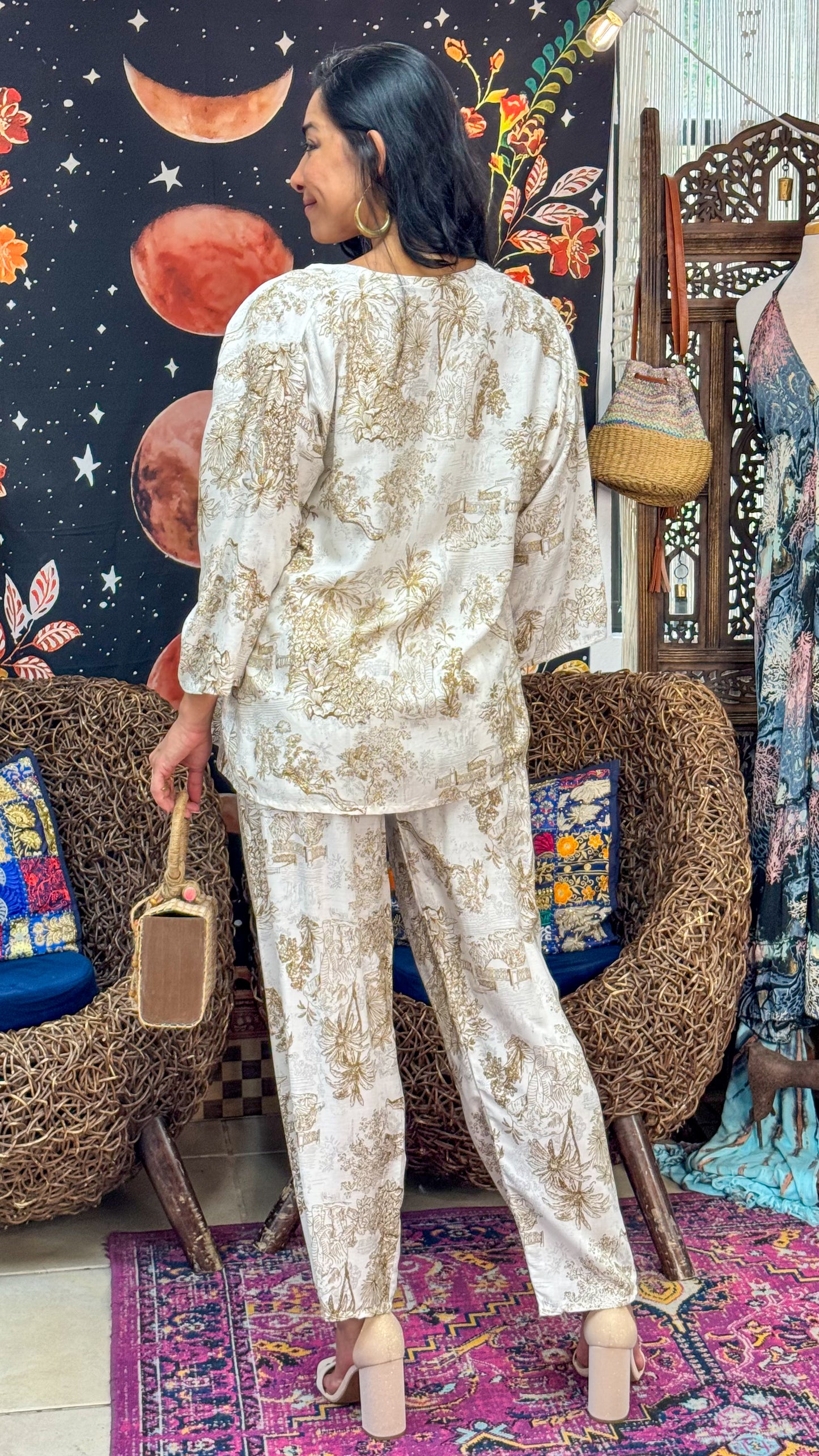 Aroah Top & Pant Set- Tan