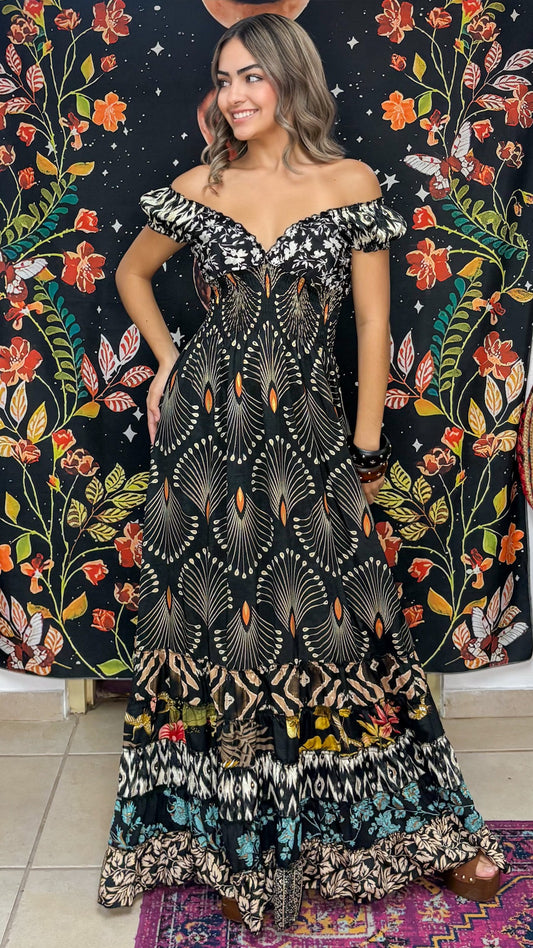 Peasant Patchwork Dress
