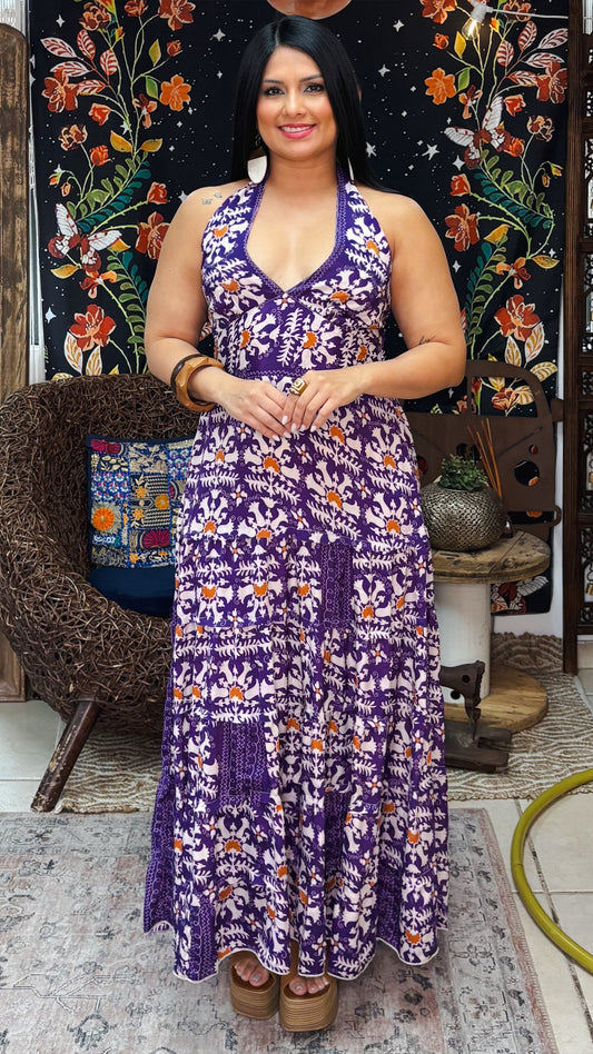 Adela Maxi Dress-Violet